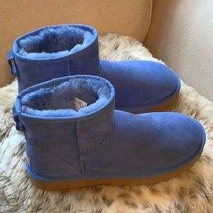 New Periwinkle Blue Ugg Booties  - sz 10